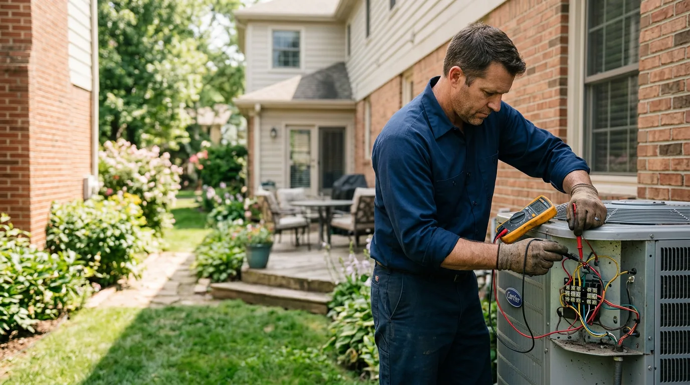 HVAC technician working near Fairmount City, PA